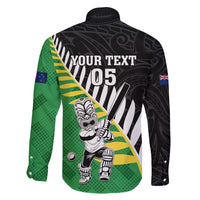 Custom New Zealand Central Districts Cricket Family Matching Short Sleeve Bodycon Dress and Hawaiian Shirt With Maori Pattern LT05 - Polynesian Pride