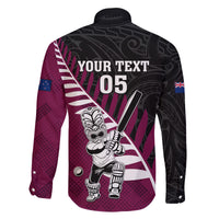 Custom New Zealand Northern Districts Cricket Family Matching Off The Shoulder Long Sleeve Dress and Hawaiian Shirt With Maori Pattern LT05 - Polynesian Pride
