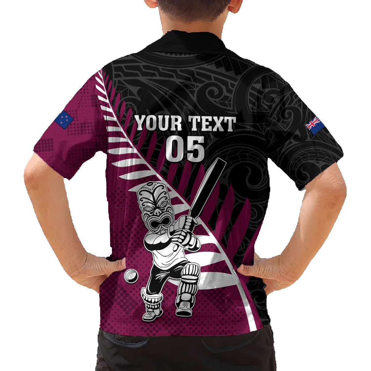 Custom New Zealand Northern Districts Cricket Family Matching Tank Maxi Dress and Hawaiian Shirt With Maori Pattern LT05 - Polynesian Pride