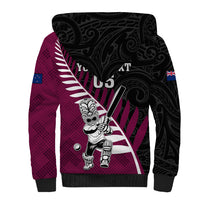 Custom New Zealand Northern Districts Cricket Sherpa Hoodie With Maori Pattern