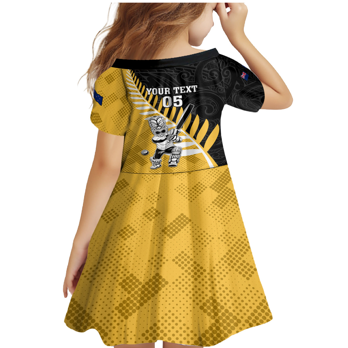 Custom New Zealand Wellington Cricket Family Matching Mermaid Dress and Hawaiian Shirt With Maori Pattern LT05 - Polynesian Pride