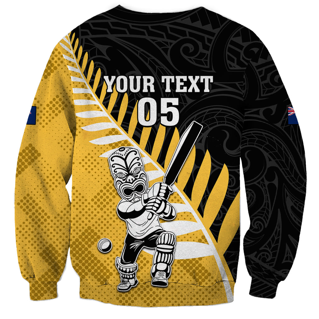 Custom New Zealand Wellington Cricket Sweatshirt With Maori Pattern