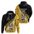 Custom New Zealand Wellington Cricket Zip Hoodie With Maori Pattern
