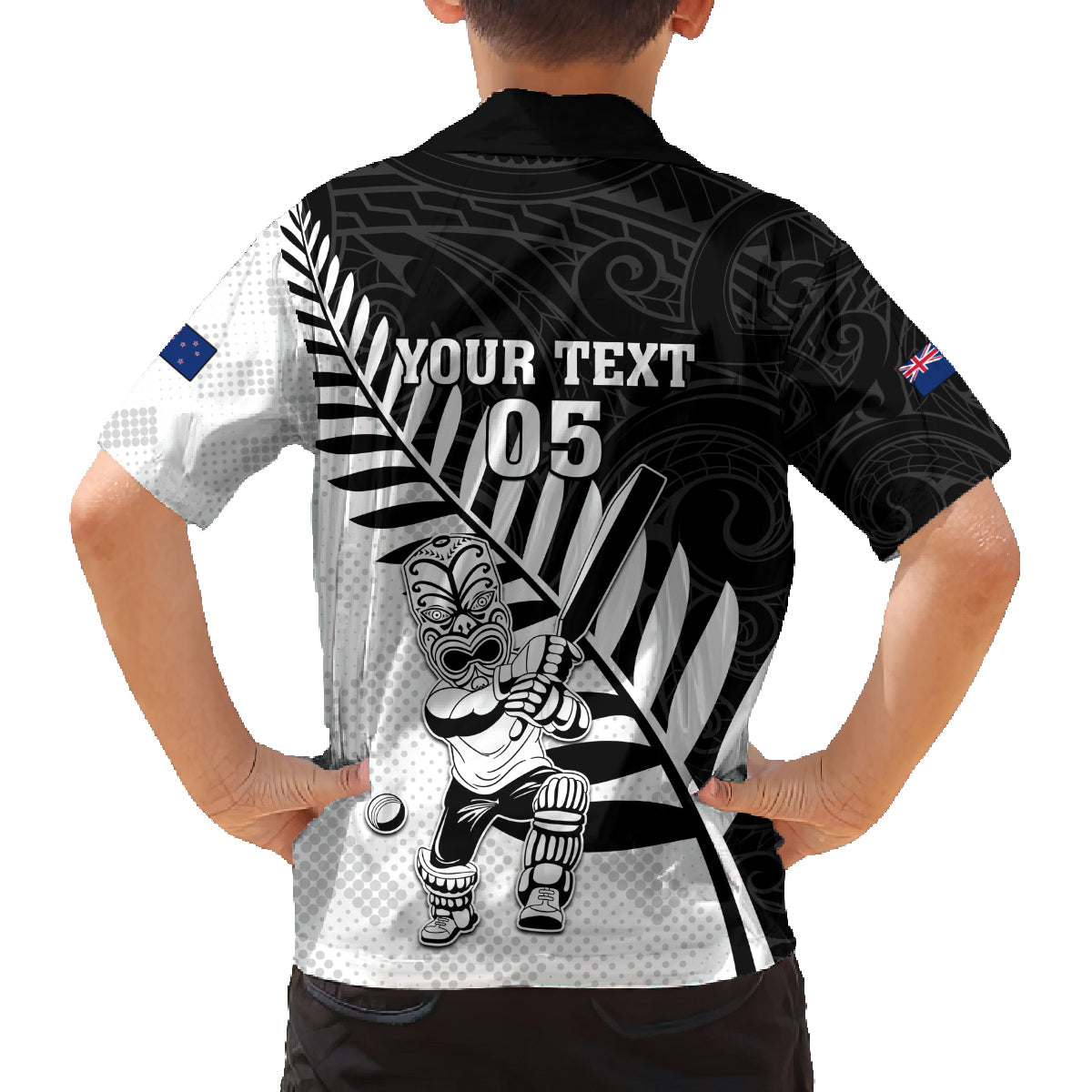 Custom New Zealand Cricket Family Matching Summer Maxi Dress and Hawaiian Shirt With Maori Pattern