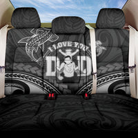Happy Father's Day Back Car Seat Cover I Love You Dad Polynesian Style LT05 One Size Black - Polynesian Pride