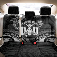 Happy Father's Day Back Car Seat Cover I Love You Dad Polynesian Style LT05 - Polynesian Pride