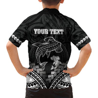 Personalised Happy Father's Day Kid Hawaiian Shirt I Love You Dad Polynesian Style