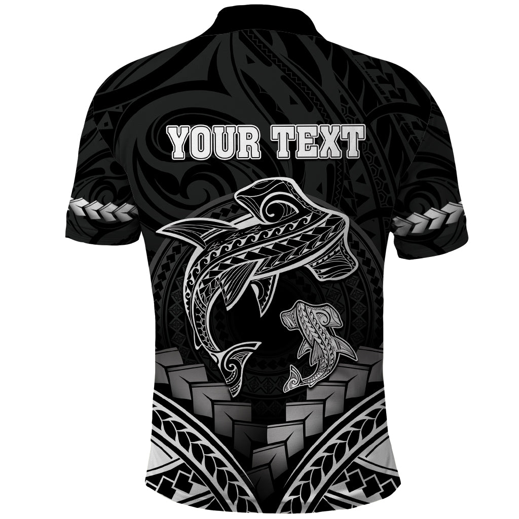 Personalised Happy Father's Day Polo Shirt I Love You Dad Polynesian Style