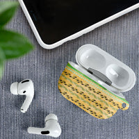 Hawaii Humuhumu Fish Maile Pikake Lei AirPods Case Tribal Tapa Green Version