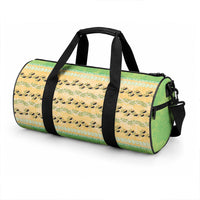 Hawaii Humuhumu Fish Maile Pikake Lei Duffle Bag Tribal Tapa Green Version LT05 - Polynesian Pride