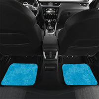 Hawaii Humuhumu Fish Maile Pikake Lei Car Mats Tribal Tapa Blue Version