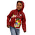 Personalized Tonga Kid Hoodie Coat Of Arms Plumeria With Ngatu Pattern LT05 - Polynesian Pride