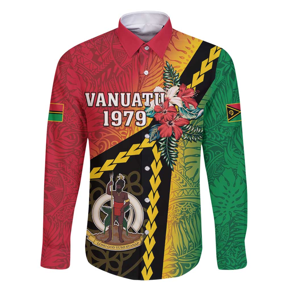 Happy Vanuatu Constitution Day Family Matching Tank Maxi Dress and Hawaiian Shirt Flag Style With Sand Drawing Pattern