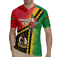 Happy Vanuatu Constitution Day Rugby Jersey Flag Style With Sand Drawing Pattern