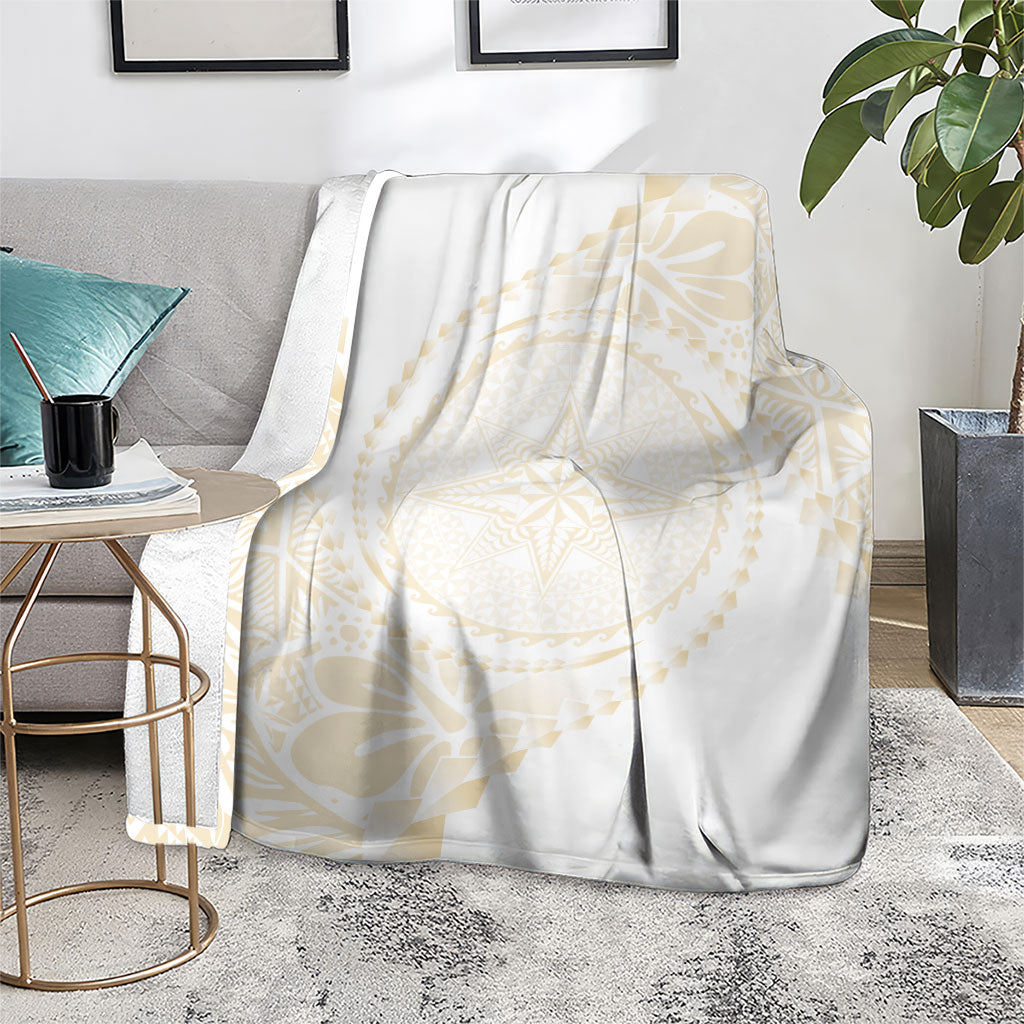 Tonga White Sunday Blanket Lotu Tamaiti Tongan Kupesi Pattern
