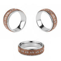 Hawaii Vintage Brown Hibiscus Tapa Pattern Classic Ring - Polynesian Pride