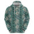 Hawaii Vintage Green Hibiscus Tapa Pattern Hoodie