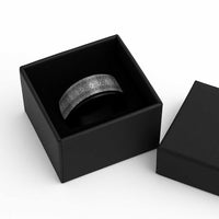 Hawaii Vintage Gray Hibiscus Tapa Pattern Spinner Ring - Polynesian Pride