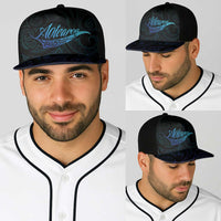 Aotearoa New Zealand Baseball Net Cap Koru Fern Blue Gradient - Polynesian Pride
