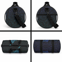 Aotearoa New Zealand Duffle Bag Koru Fern Blue Gradient LT05 - Polynesian Pride