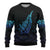 Aotearoa New Zealand Ugly Christmas Sweater Koru Fern Blue Gradient