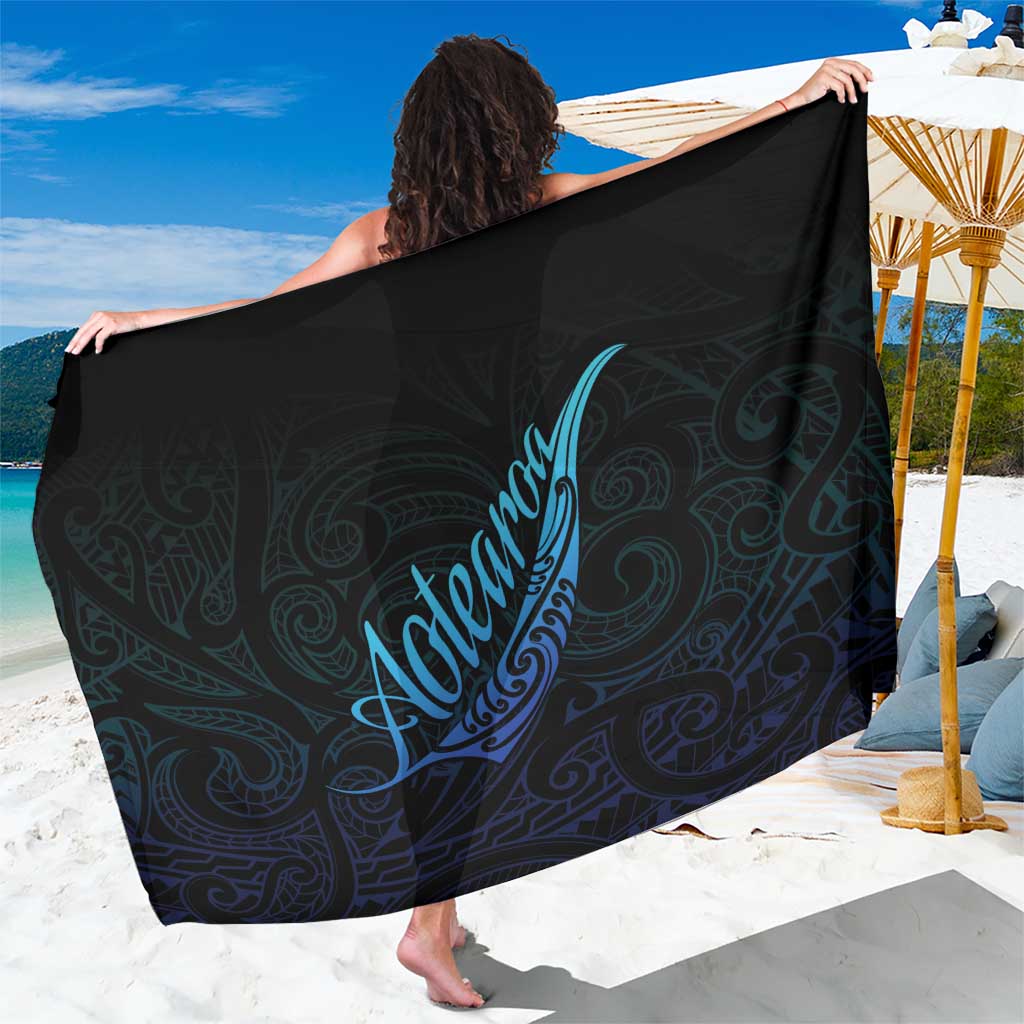Aotearoa New Zealand Sarong Koru Fern Blue Gradient