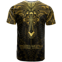 Personalized Polynesia T Shirt With Christian Cross LT05 - Polynesian Pride