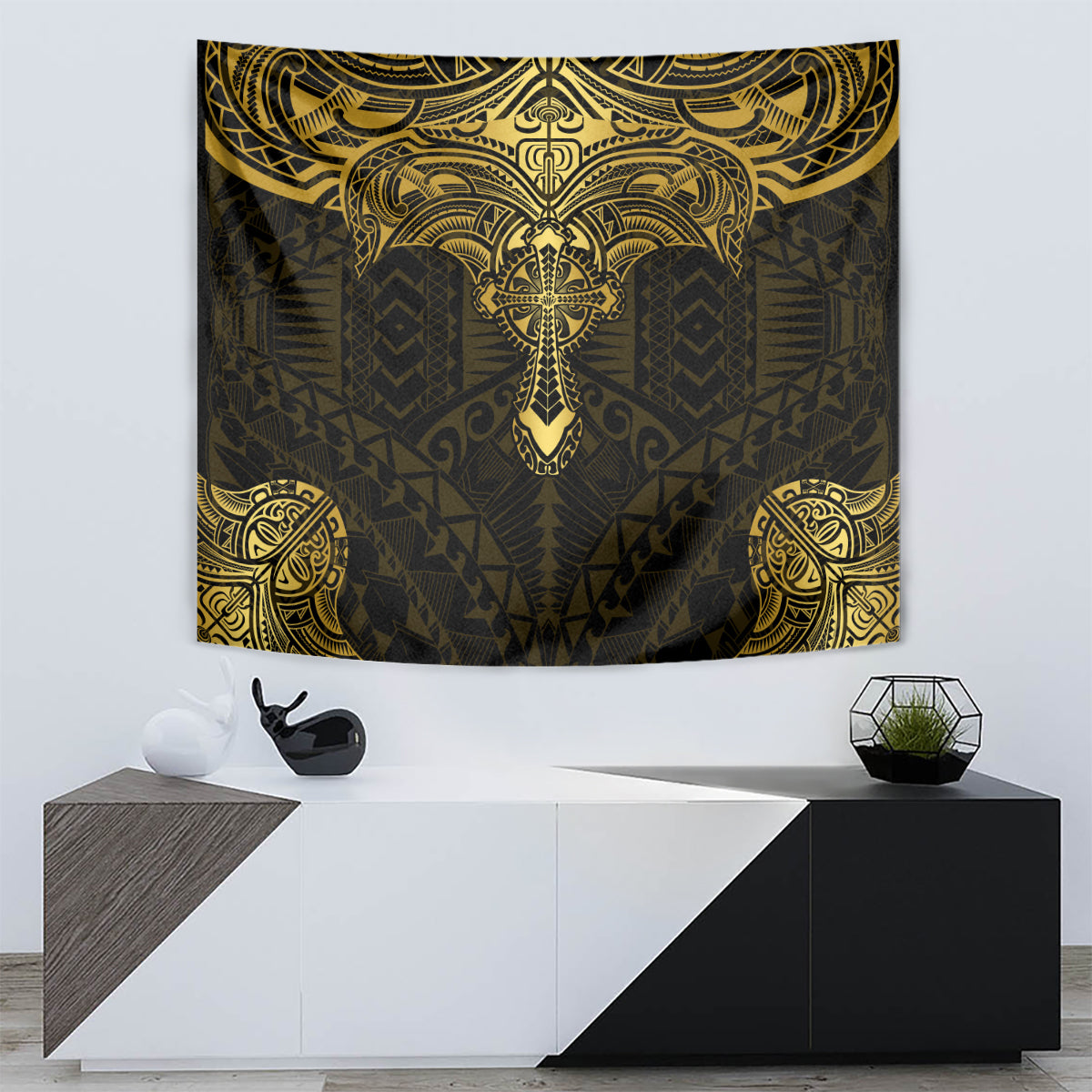 Polynesia Tapestry With Christian Cross LT05 - Polynesian Pride