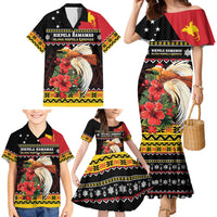 Papua New Guinea Christmas Family Matching Mermaid Dress and Hawaiian Shirt Bird Of Paradise Hamamas Krismas LT05 - Polynesian Pride