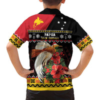 Papua New Guinea Christmas Family Matching Puletasi and Hawaiian Shirt Bird Of Paradise Hamamas Krismas LT05 - Polynesian Pride