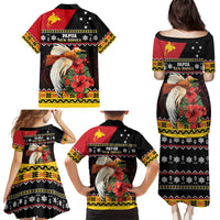 Papua New Guinea Christmas Family Matching Puletasi and Hawaiian Shirt Bird Of Paradise Hamamas Krismas LT05 - Polynesian Pride