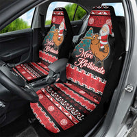 New Zealand Christmas Car Seat Cover Funny Santa Riding Kiwi Meri Kirihimete LT05 - Polynesian Pride