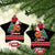 New Zealand Christmas Ceramic Ornament Funny Santa Riding Kiwi Meri Kirihimete