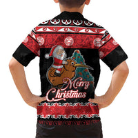 New Zealand Christmas Hawaiian Shirt Funny Santa Riding Kiwi Meri Kirihimete LT05 - Polynesian Pride