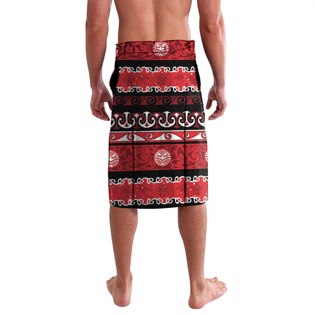 New Zealand Christmas Lavalava Funny Santa Riding Kiwi Meri Kirihimete