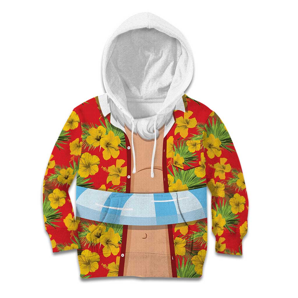 Polynesia Santa Claus Costume Kid Hoodie Tropical Vibe LT05 Hoodie Red - Polynesian Pride