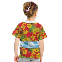 Polynesia Santa Claus Costume Kid T Shirt Tropical Vibe