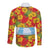 Polynesia Santa Claus Costume Long Sleeve Button Shirt Tropical Vibe