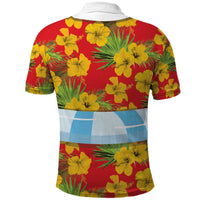 Polynesia Santa Claus Costume Polo Shirt Tropical Vibe