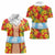 Polynesia Santa Claus Costume Women Polo Shirt Tropical Vibe