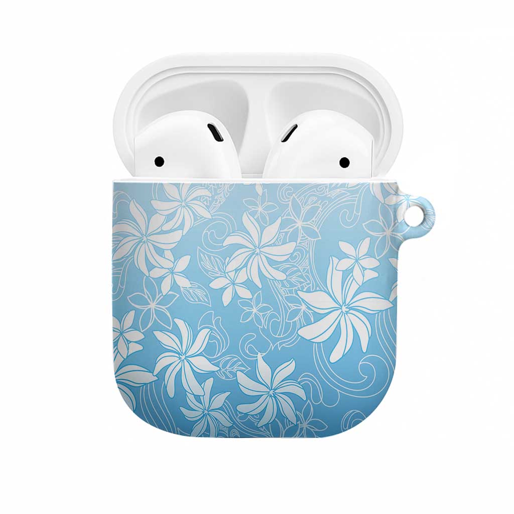 Tiare Tahiti AirPods Case Blue Polynesia Motifs - Polynesian Pride