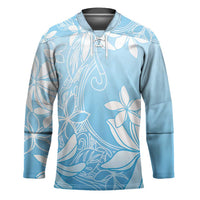 Tiare Tahiti Hockey Jersey Blue Polynesia Motifs LT05 Unisex Blue - Polynesian Pride