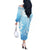 Tiare Tahiti Off The Shoulder Long Sleeve Dress Blue Polynesia Motifs - Polynesian Pride