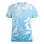 Tiare Tahiti Women V-Neck T-Shirt Blue Polynesia Motifs - Polynesian Pride