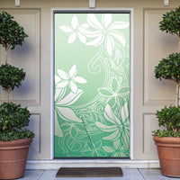 Tiare Tahiti Door Cover Matcha Polynesia Motifs LT05 Green - Polynesian Pride