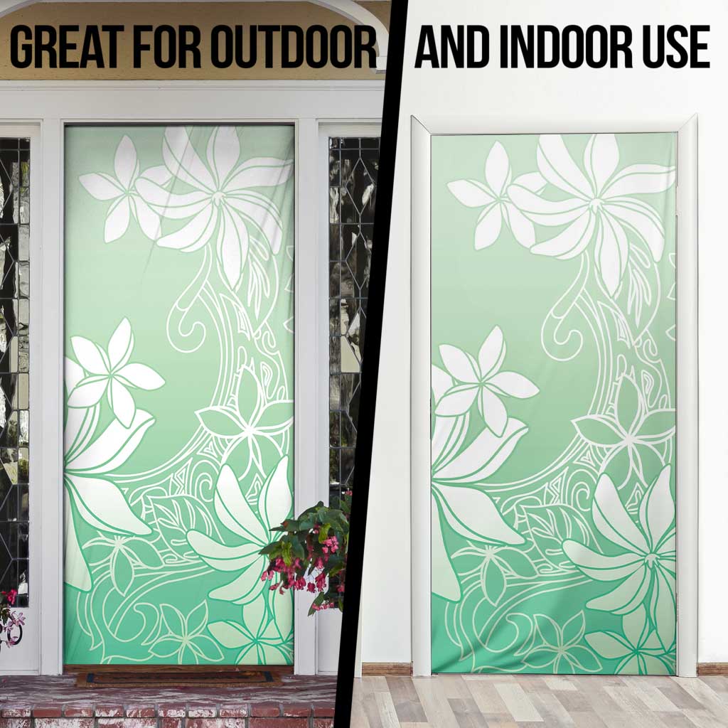 Tiare Tahiti Door Cover Matcha Polynesia Motifs LT05 - Polynesian Pride