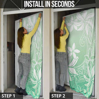 Tiare Tahiti Door Cover Matcha Polynesia Motifs LT05 - Polynesian Pride