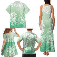 Tiare Tahiti Family Matching Tank Maxi Dress and Hawaiian Shirt Matcha Polynesia Motifs LT05 - Polynesian Pride