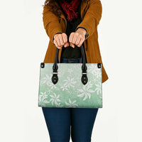 Tiare Tahiti Leather Bag Matcha Polynesia Motifs - Polynesian Pride
