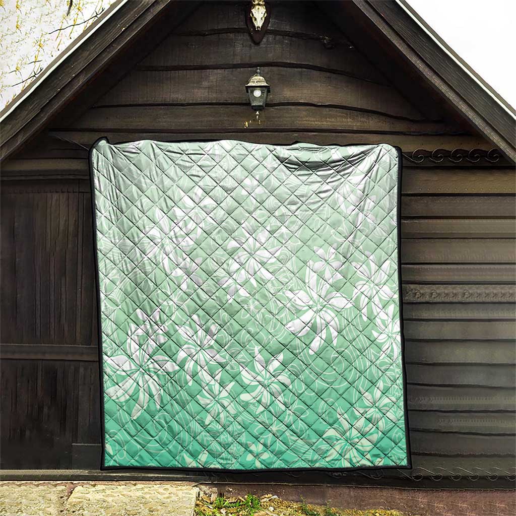 Tiare Tahiti Quilt Matcha Polynesia Motifs - Polynesian Pride